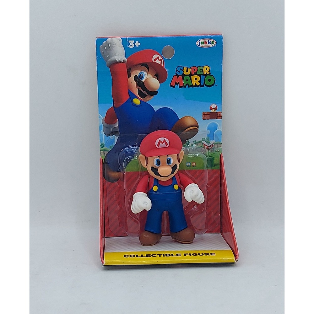 2021 Jakks Pacific Nintendo Super Mario 2.5" Mario Figure Fist Clinched